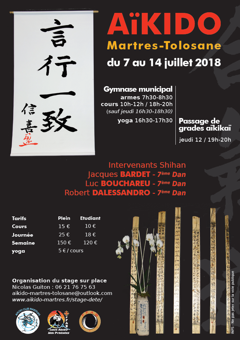 Stage d'été à Martres-Tolosane 2018
