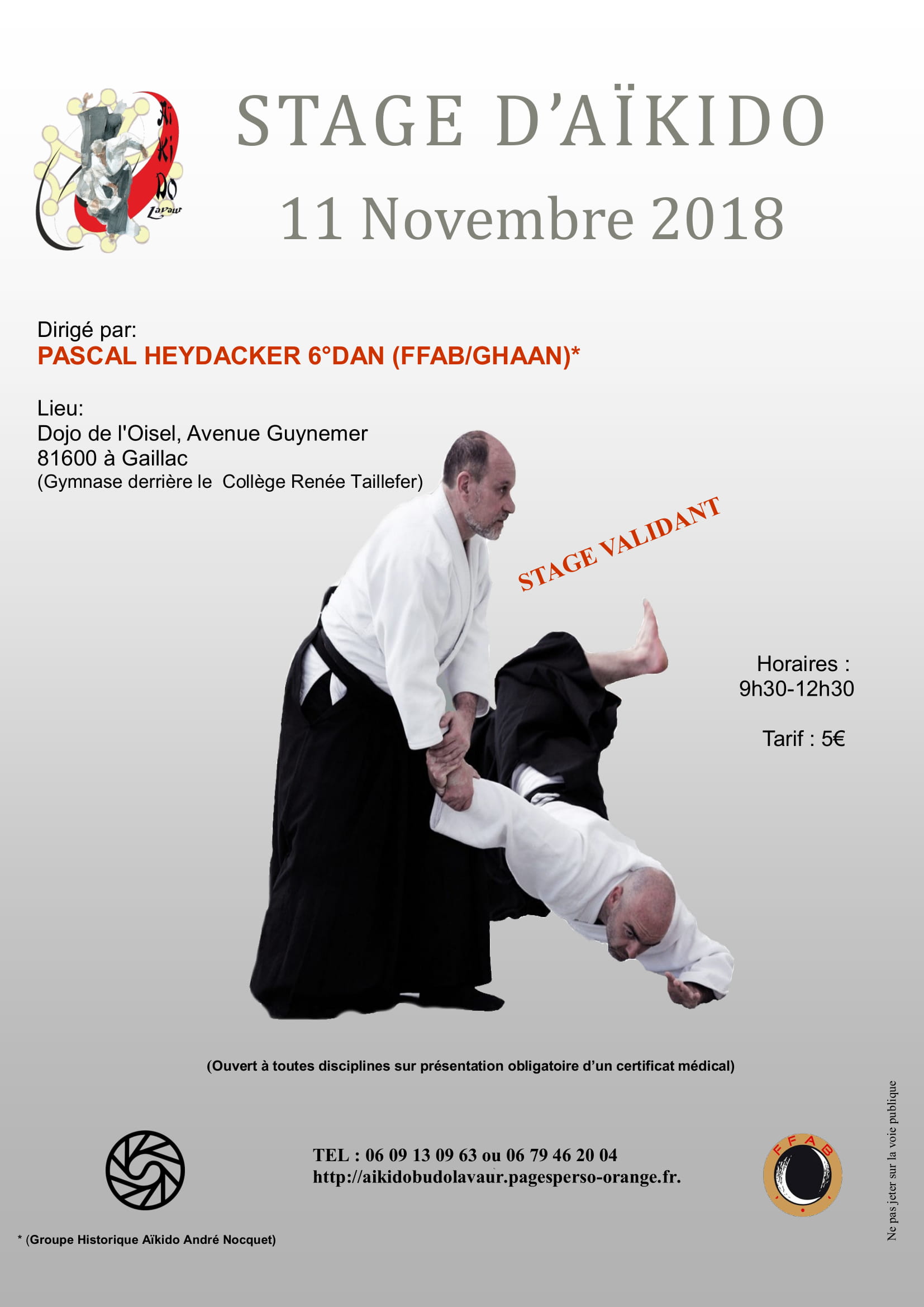 Stage GHAAN - Ouvert à tous - Gaillac