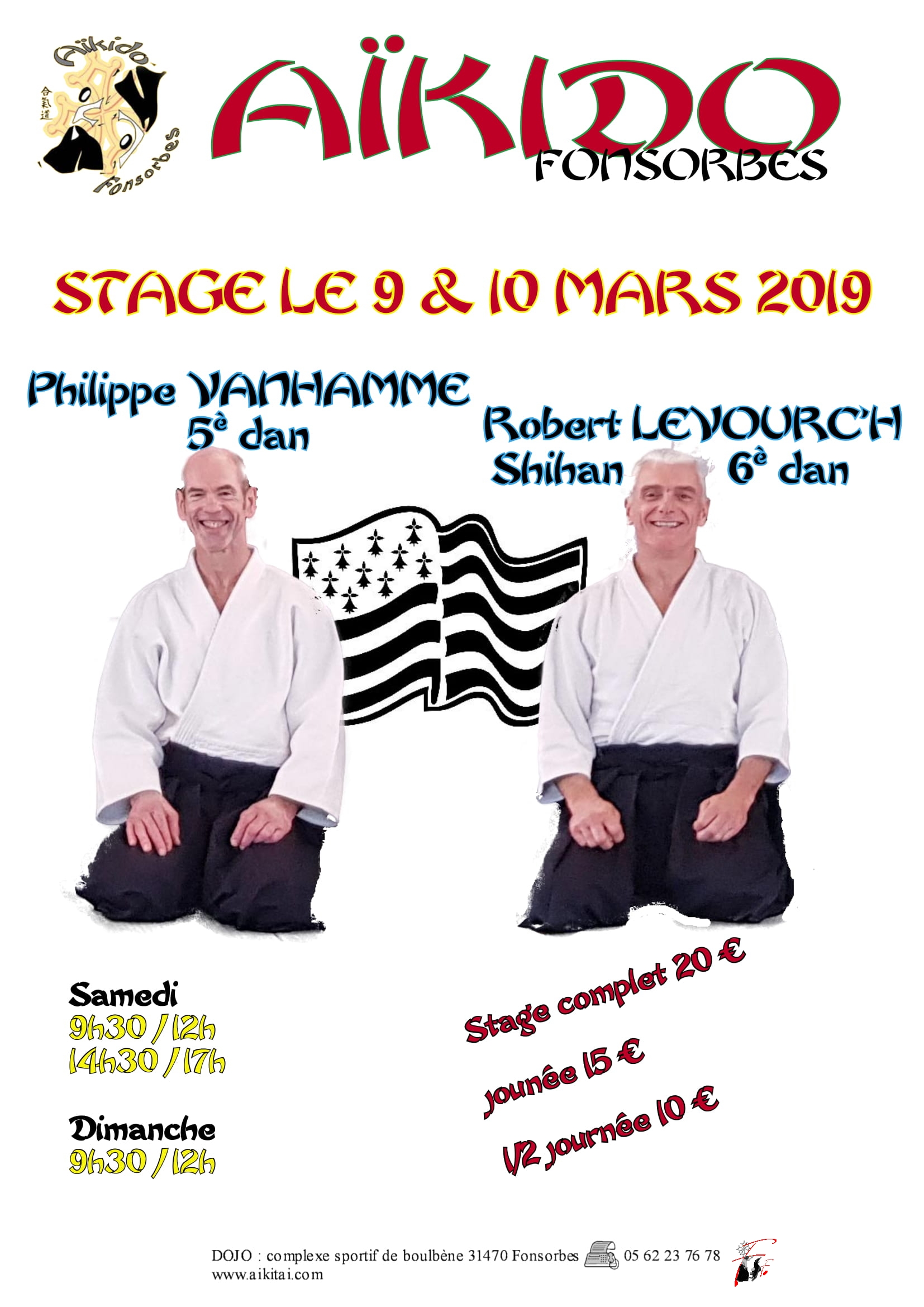 Stage Fonsorbes 9-10 mars 2019