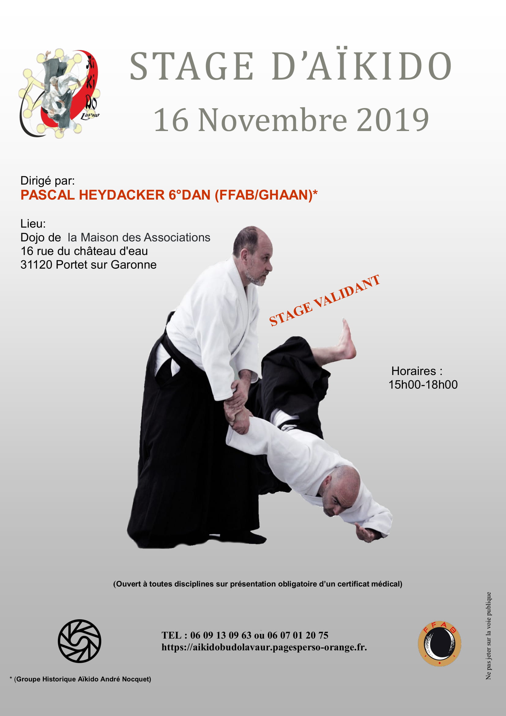 16 Novembre 2019 - Stage pour tous GHAAN à Portet/G.