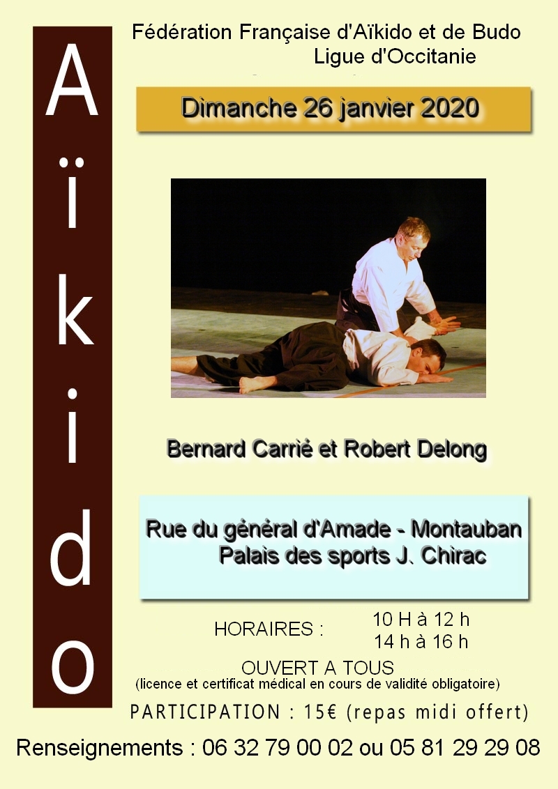 26 Janvier 2020 - Stage avec Bernard Carrié et Robert Delong à Montauban