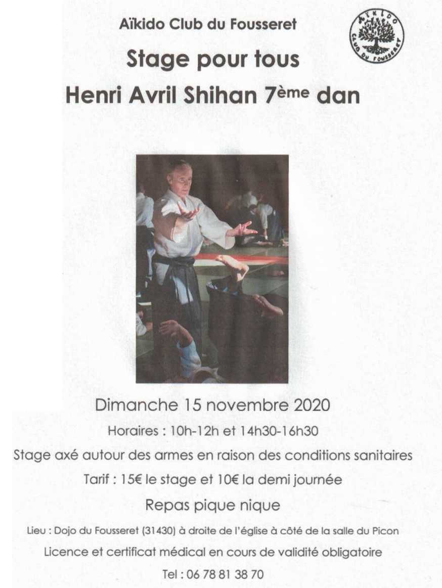 Stage 15 novembre 2020 au club de Fousseret