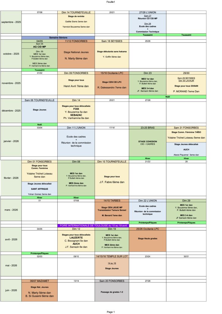 cal aikido midi pyrenees 2025-26